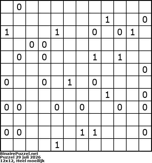 Binaire Puzzel