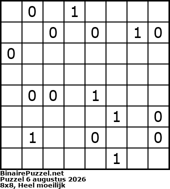 Binaire Puzzel