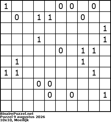 Binaire Puzzel