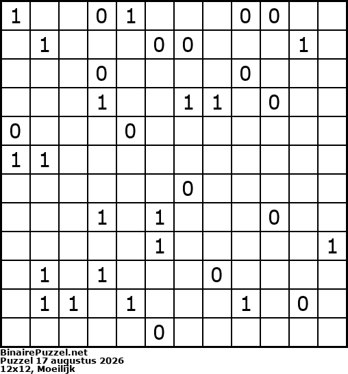 Binaire Puzzel