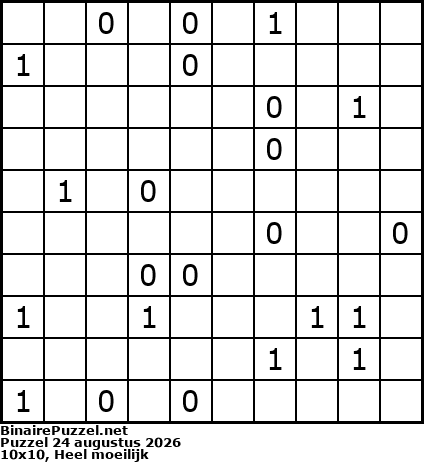 Binaire Puzzel