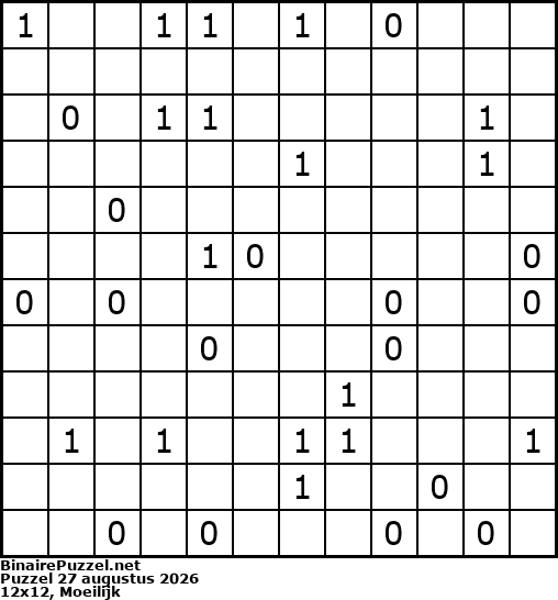 Binaire Puzzel