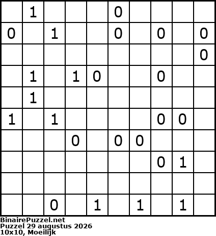 Binaire Puzzel