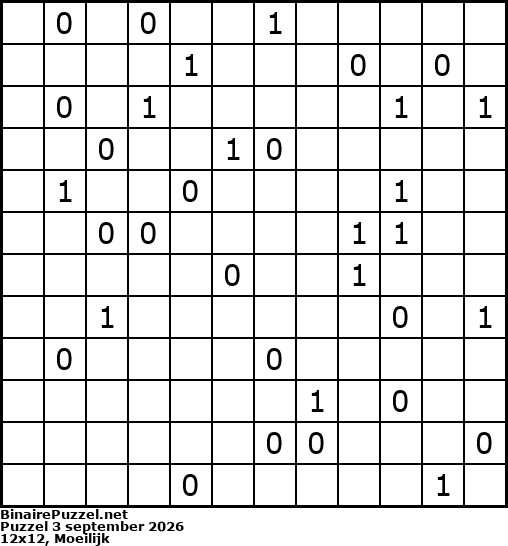 Binaire Puzzel