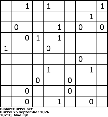 Binaire Puzzel