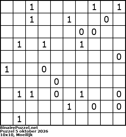 Binaire Puzzel