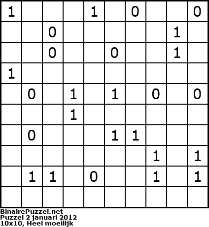 Binaire Puzzel