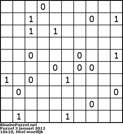Binaire Puzzel
