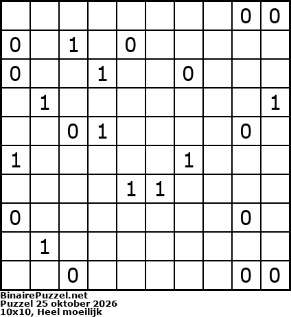 Binaire Puzzel