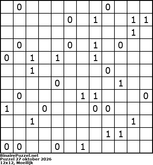 Binaire Puzzel