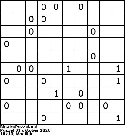 Binaire Puzzel