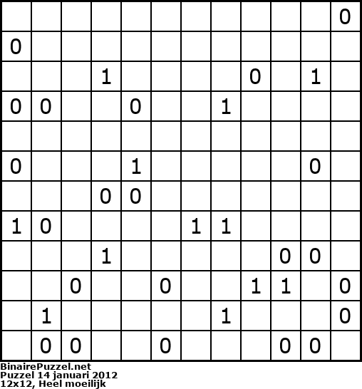 Binaire Puzzel