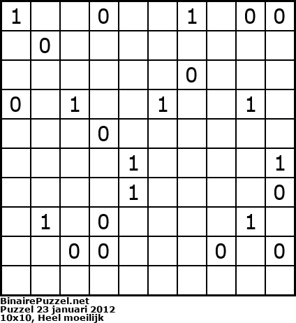 Binaire Puzzel