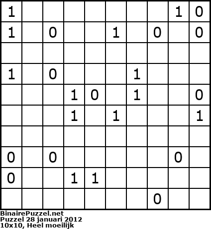 Binaire Puzzel
