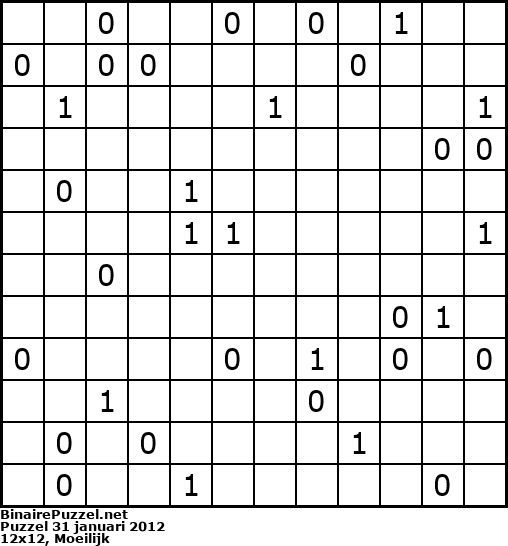 Binaire Puzzel