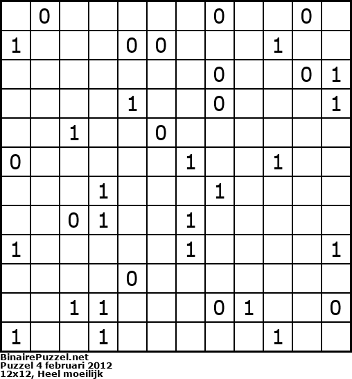 Binaire Puzzel