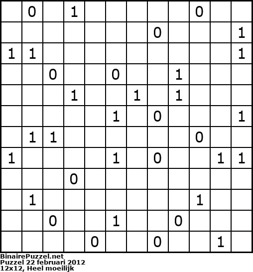 Binaire Puzzel