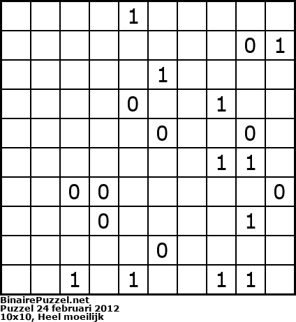 Binaire Puzzel