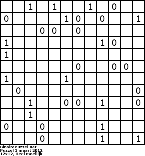 Binaire Puzzel