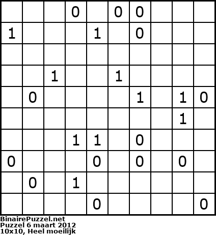 Binaire Puzzel