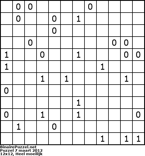 Binaire Puzzel
