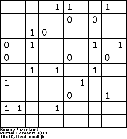Binaire Puzzel