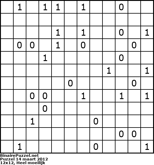 Binaire Puzzel
