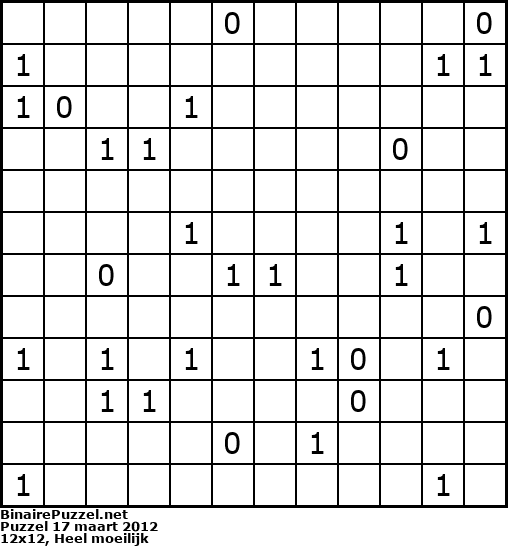 Binaire Puzzel