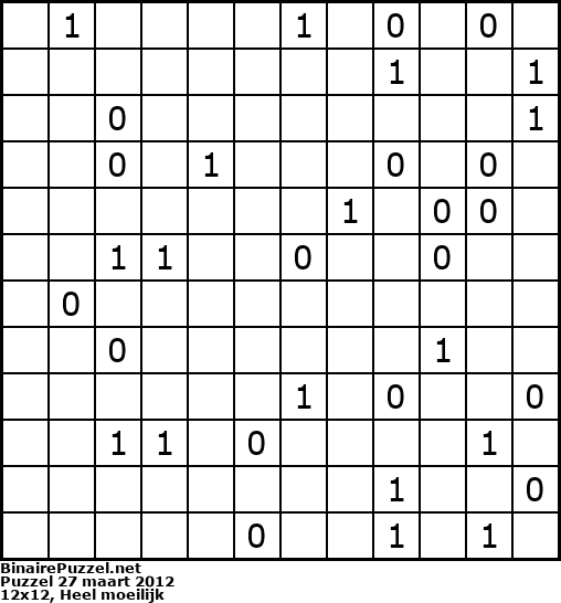 Binaire Puzzel