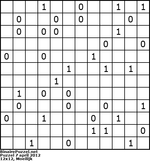 Binaire Puzzel