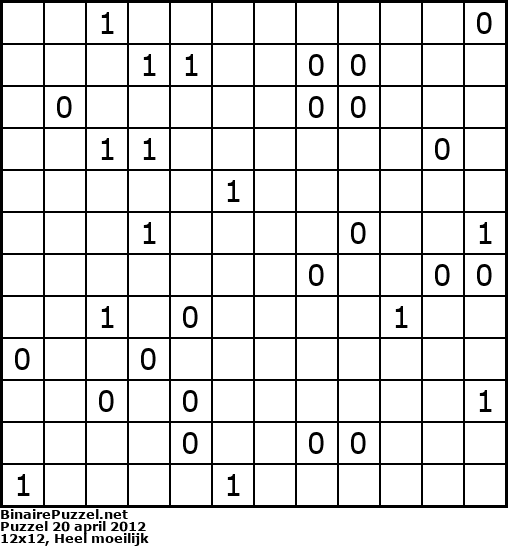 Binaire Puzzel