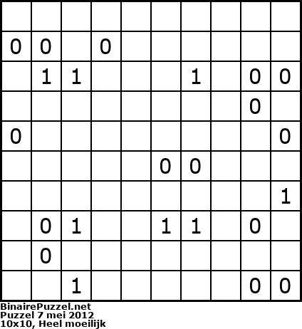 Binaire Puzzel