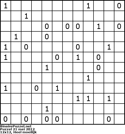 Binaire Puzzel