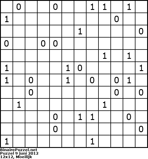 Binaire Puzzel