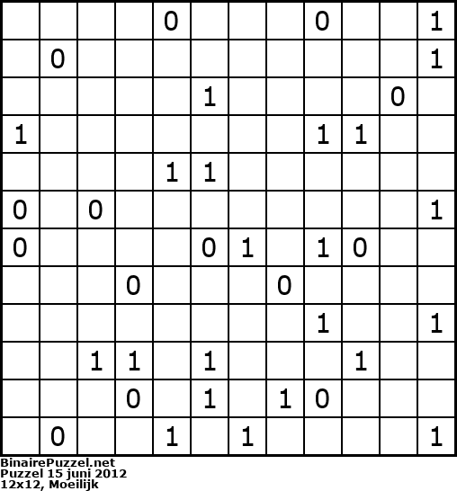 Binaire Puzzel