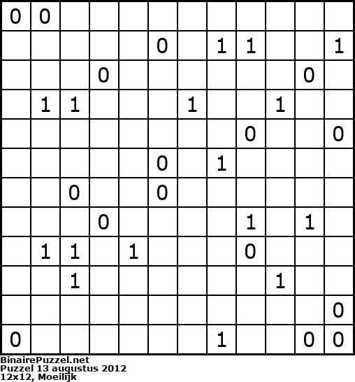 Binaire Puzzel