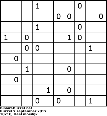 Binaire Puzzel