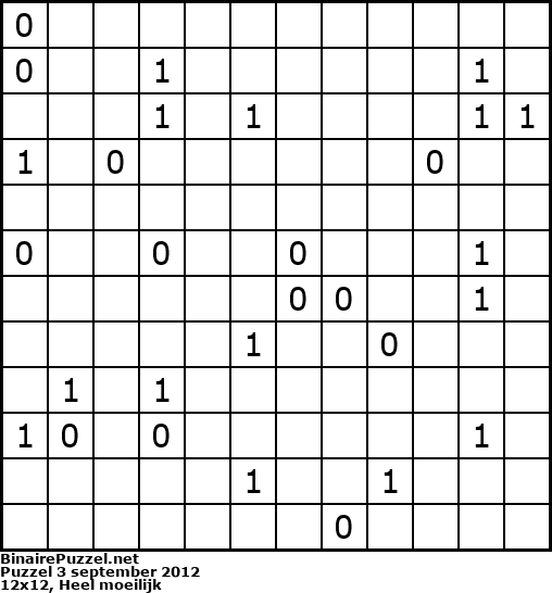Binaire Puzzel