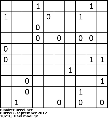 Binaire Puzzel