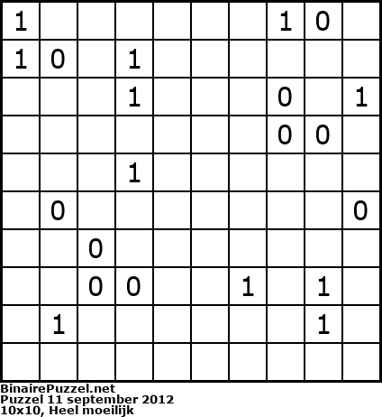 Binaire Puzzel