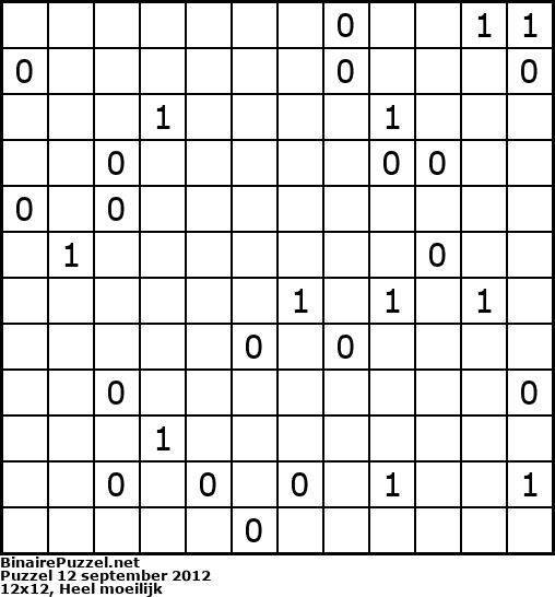 Binaire Puzzel
