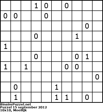 Binaire Puzzel