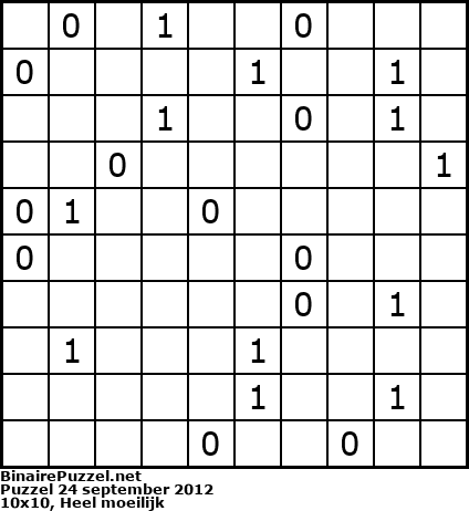 Binaire Puzzel