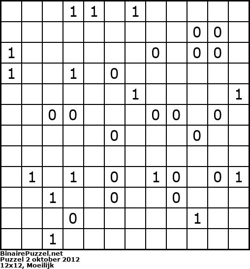Binaire Puzzel