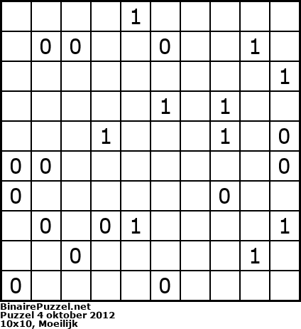 Binaire Puzzel