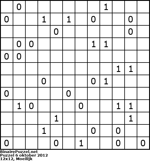 Binaire Puzzel
