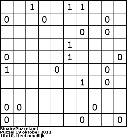 Binaire Puzzel