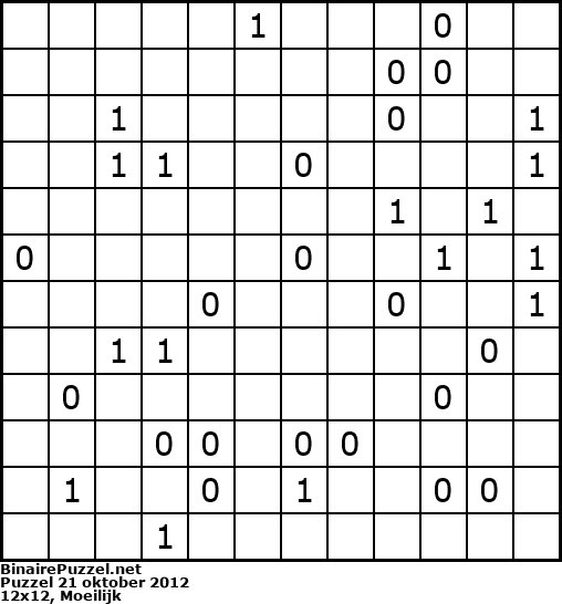 Binaire Puzzel