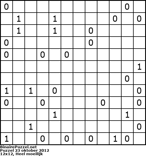 Binaire Puzzel