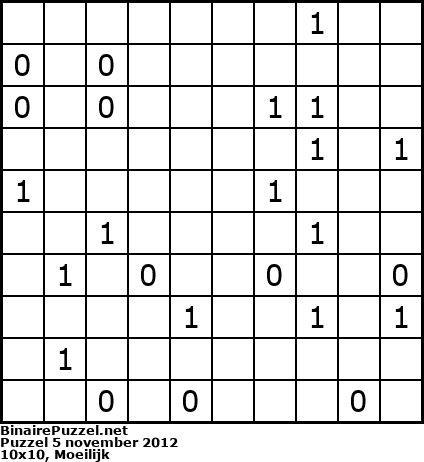 Binaire Puzzel